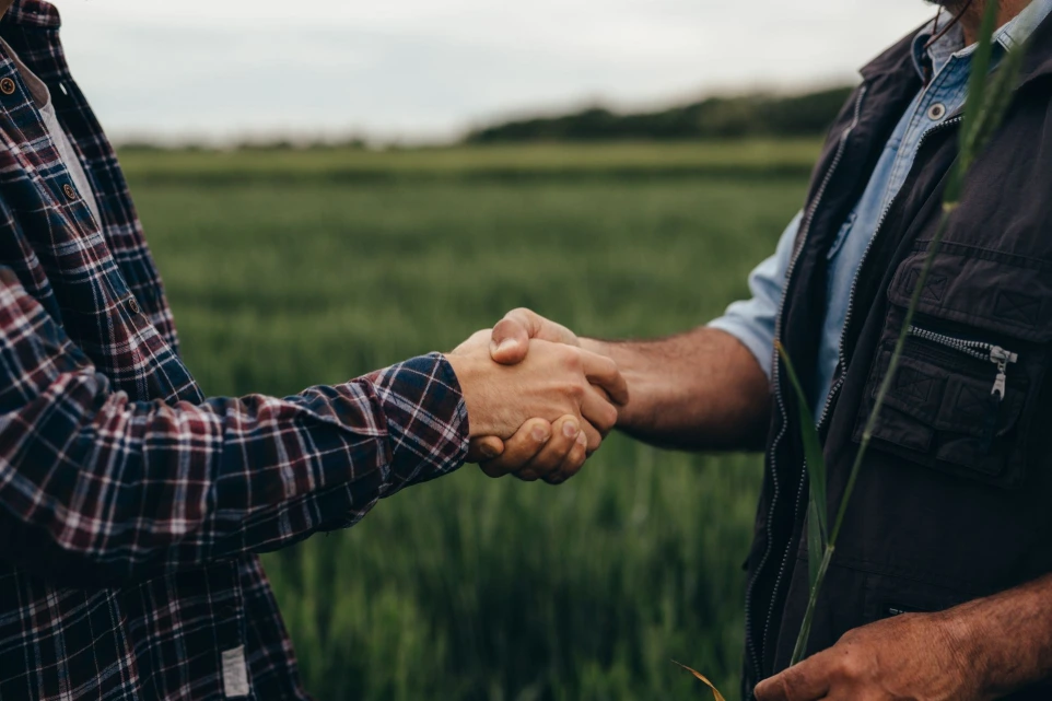 trusted business hand shake